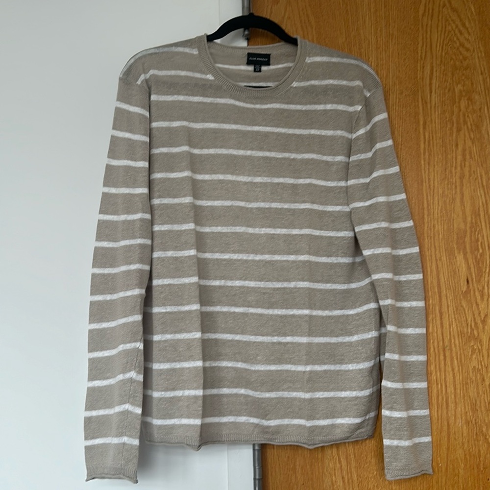 Club Monaco Linen Crew Sweater/Long Sleeve T